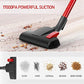 MOOSOO Vacuum Cleaner, 17KPa Strong Suction 4 in 1 Corded Stick Vacuum for Hard Floor with HEPA Filters,Hose, D600