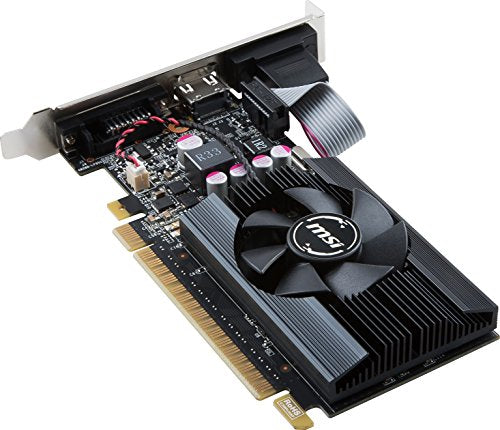 MSI GAMING GeForce GT 710 2GB GDRR5 64-bit HDCP Support DirectX 12 OpenGL 4.5 Single Fan Low Profile Graphics Card (GT 710 2GD5 LP)