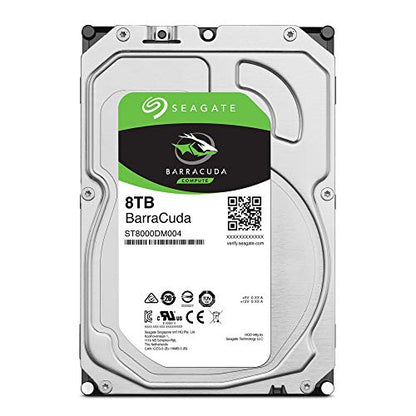 Seagate BarraCuda 8TB Internal Hard Drive HDD – 3.5 Inch Sata 6 Gb/s 5400 RPM 256MB Cache for Computer Desktop PC – Frustration Free Packaging (ST8000DM004)