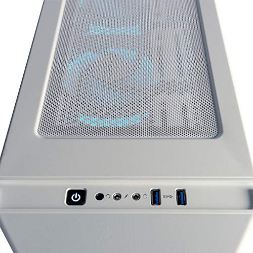 CUK Sentinel White Gaming PC (Liquid Cooled AMD Ryzen 9, 64GB RAM, 1TB NVMe SSD + 2TB HDD, NVIDIA GeForce RTX 3070 8GB, 750W Gold PSU, Windows 10 Home) Best Tower Desktop Computer for Gamers