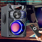 Bluetooth Speakers, Wireless Speaker with Impressive Sound, Booming Bass, Wireless Stereo Pairing, Portable Speaker with Party Light, Support Remote Control FM Radio for Phone Computer PC Home TV