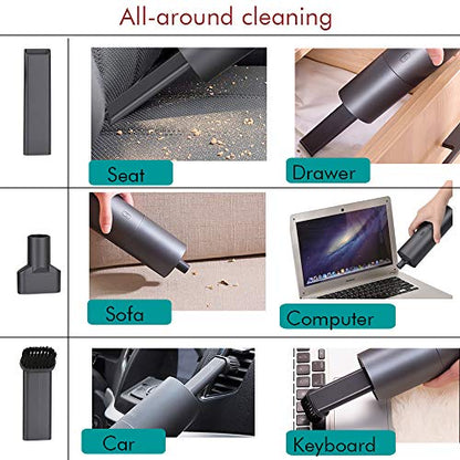 Handheld Vacuum/Blower Cleaner 2 in 1, Cordless Vacuum Cleaner Portable Mini Rechargeable Vacuum with Quick Charge Technology and Strong Suction Lightweight Design for Home,Office Desk, Car Cleaning