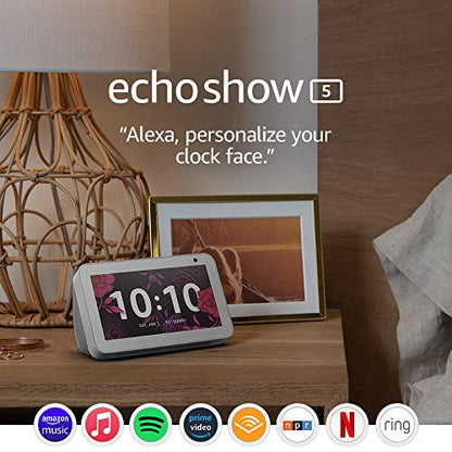 Echo Show 5 -- Smart display with Alexa – stay connected with video calling - Sandstone