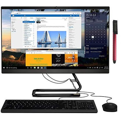 Lenovo IdeaCentre 3 24 AIO 23.8" FHD Business All in One Desktop Computer, Quad-Core AMD Ryzen 3 4300U (Beats i5-8257U), 16GB DDR4 RAM, 512GB PCIe SSD, DVDRW, Windows 10 Pro, BROAGE 64GB Flash Drive