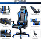 Gtracing Gaming Chair with Bluetooth Speakers Music Video Game Chair Audio Ergonomic Design Heavy Duty Office Computer Desk Chair Gt890M,Blue