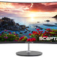 Sceptre Curved 27" 75Hz LED Monitor HDMI VGA Build-in Speakers, Edge-Less Metal Black 2019 & Logitech MK345 Wireless Combo Full-Sized Keyboard with Palm Rest and Comfortable Right-Handed Mouse - Black