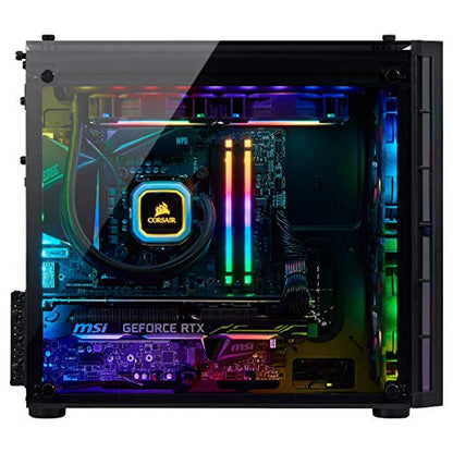 Corsair Vengeance 5182 Gaming PC, Liquid Cooled Intel Core i7-9700, NVIDIA GeForce RTX 2070 Super, 480GB M.2, 2TB HDD, 16GB DDR4, i7-9700 - 16GB DRAM