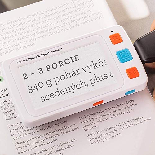 Digital Mobile Magnifier with 4.3 Inch LCD Screen - Provides 4x-32x Text Enlargement for Easier Reading by Home Care Wholesale