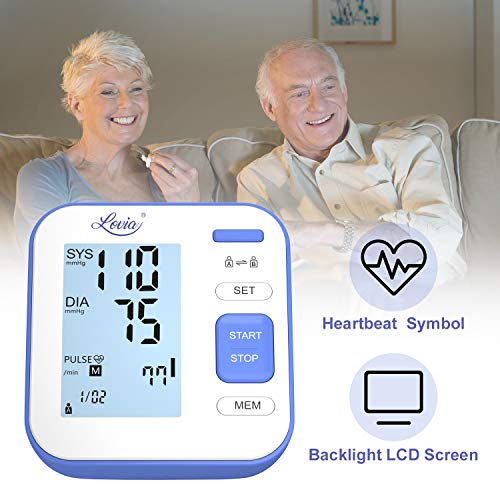 Konquest KBP-2704A Automatic Upper Arm Blood Pressure Monitor - Adjustable  Cuff - Large Backlit Display - Irregular Heartbeat & Hypertension Detector  - Tensiometro Digital