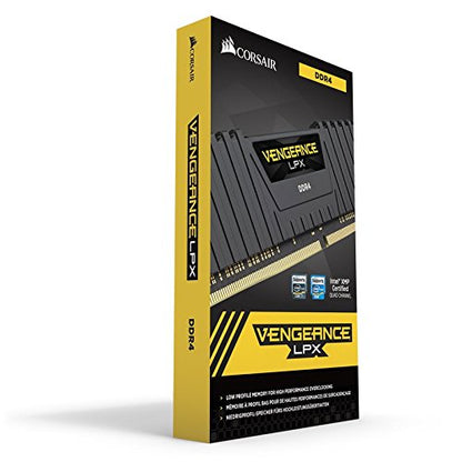 Corsair CMK8GX4M1A2400C14 Vengeance LPX 8GB (1 x 8GB) DDR4 DRAM 2400MHz (PC4-19200) Memory Kit - Black