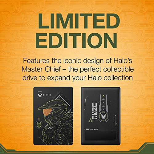 Seagate Game Drive for Xbox Halo - Master Chief LE 5TB External Hard Drive Portable HDD - USB 3.2 Gen 1 Designed for Xbox One, Xbox Series X, and Xbox Series S (STEA5000406)