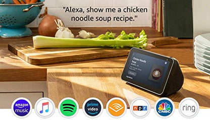 Echo Show 5 -- Smart display with Alexa – stay connected with video calling - Charcoal