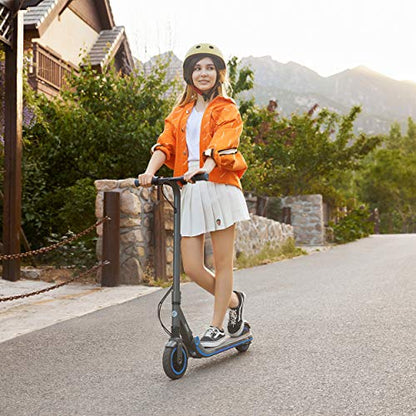 Segway Ninebot eKickScooter ZING E10 Electric Kick Scooter for Kids and Teens, Lightweight and Foldable, New Cruise Mode, Dark Grey