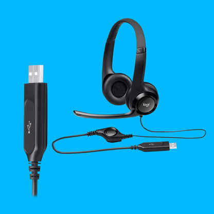 Logitech USB Headset H390 with Noise Cancelling Mic