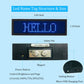 LED Name tag for Business, Rechargeable LED Card Screen for Bar Hotel Party Supermarket School and Restaurant44 x 11 Pixels and USB Programming Digital Display - LED Name Badge Blue