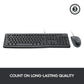 Logitech Desktop MK120 Durable, Comfortable, USB Mouse and keyboard Combo