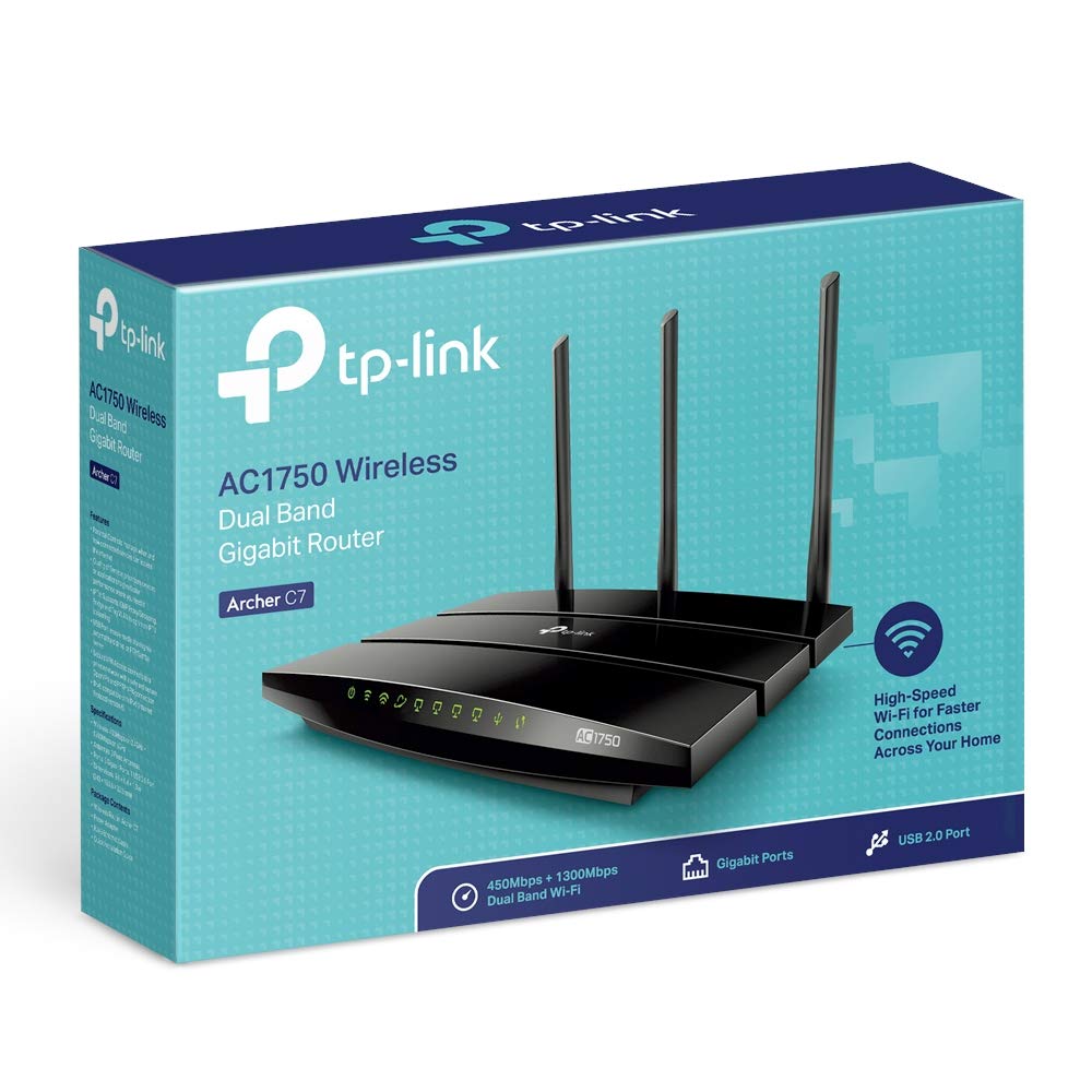 TP-LINK WiFi Router AC1750 Archer C7 Wireless Dual-Band Gigabit, Router-AC1750
