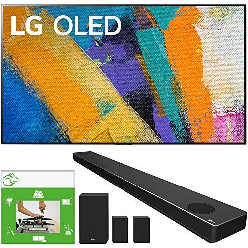 LG OLED55GXPUA 55-inch GX 4K Smart OLED TV with AI ThinQ (2020 Model) Bundle SN11RG 7.1.4 ch High Res Audio Sound Bar with Dolby Atmos and Surround Speakers + TaskRabbit Installation Services