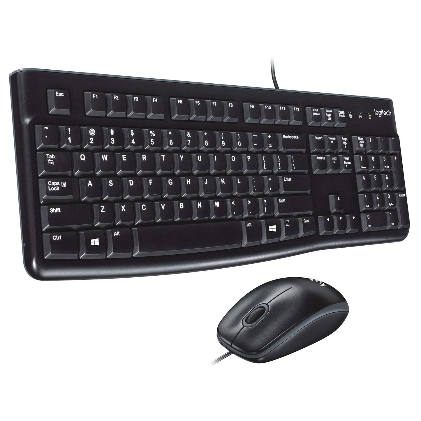 Logitech Desktop MK120 Durable, Comfortable, USB Mouse and keyboard Combo