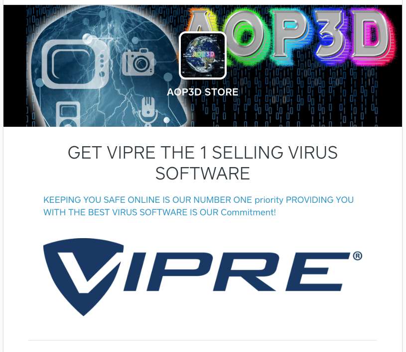 aop3d vipre advanced  security deals !